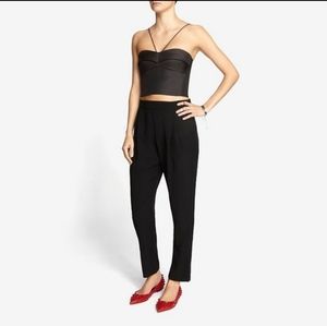 NICHOLAS Bonded Silk Black Bustier Top